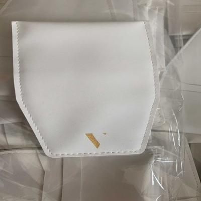 China Luxury Flap Envelope Embossing Logo Jewelry Ring Gift Custom PU Leather Pouch Bag Pouch Jewelry Bags PU Leather for sale