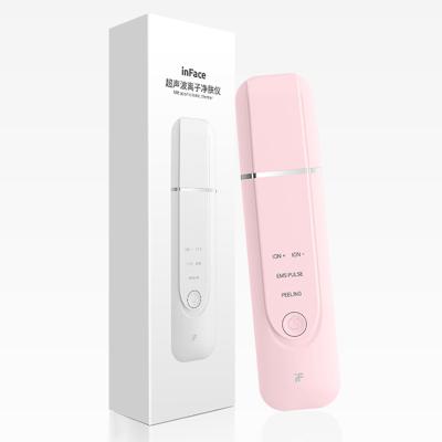 China Other Facial Skin Massager InFace Ultrasonic Facial Beauty Scrubber Remover Skin Care Machine Ion Shovel Acne Blackhead Remover Peeling for sale