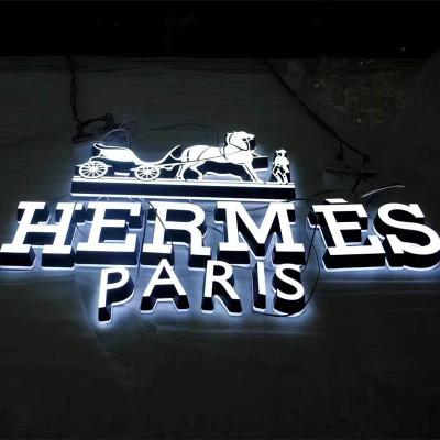 China Other Store Custom Lighting Letter Logo Outdoor 3D LED Sign Resin Name Signage Maker Neon Channel Building Letters for sale