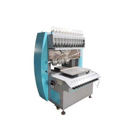 China Printing Shops jinyu TUA 12 Colors PVC Patch Making Machine Rubber Sticker Maker for sale