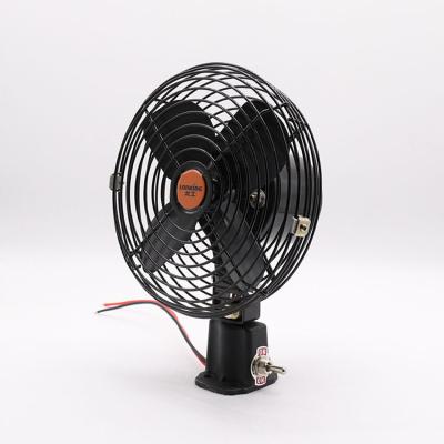 China Hot sale 12 volt 24v fan 4 blade mini metal fan 6 inch mini car auto cool cooling fans 6 inch mini metal fan for truck for sale