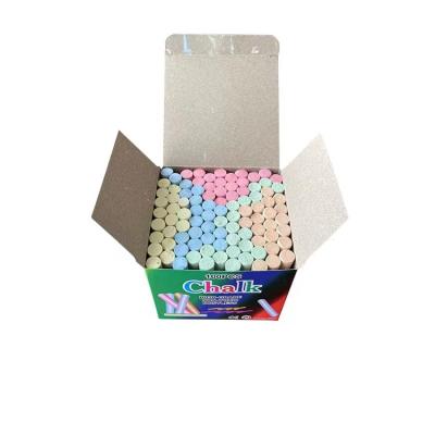 China dustless color 100 pcs OEM customized chalk africa foreign popular high quality chalk 7.5x0.9x0.8cm/customized for sale