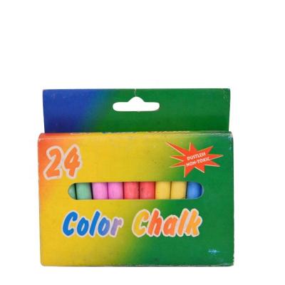 China small school dustless bright color chalk muti pcs color original packing type school small plastic material writing chalk 7.5 for sale