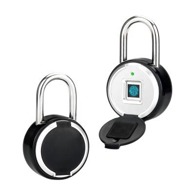 China Body: 6061 Alloy USB Rechargeable Waterproof Zinc Alloy Portable Smart Biometric Fingerprint Keyless Padlock for sale