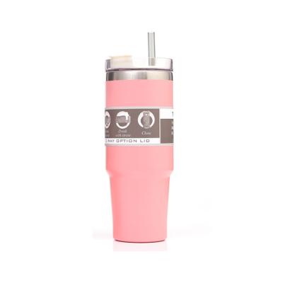 China Factory PORTABLE Heat Preservation Vacuum Stainless Steel Cup Directly With Straw for sale