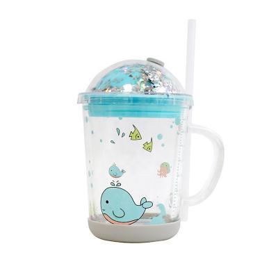 China Sustainable Scale Milk Household Water Cup Scale Milk Household Water Cup With Lid With Straw Cup for sale