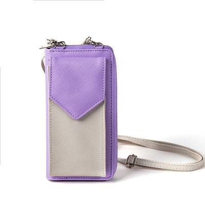 China SMU Anti-theft Custom 2021 New Fashion Customized High Quality Fashion Casual Simple Women's Wallet Large Capacity Phone Bag Along for sale