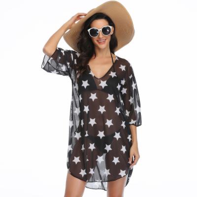 China Women QUICK DRY Swimwear Cover Up Beach Wear Kaftan Sarongs Loose Swimwear Swimwear Plus Size for sale