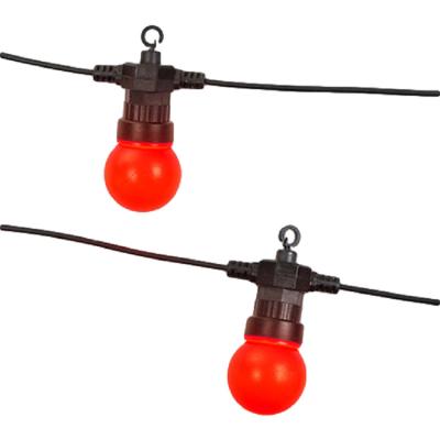 China Modern Modern Led Decoration Lights String Christmas Light With 10 Count E33 Red Bulb for sale