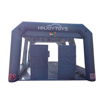 China OSHA Compliant Inflatable Car Paint Booth With Doors And Windows And Removable Floors for sale