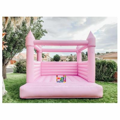 China Wedding Mini Bounce House Toddler Wedding Pastel Commercial Jumper Inflatable White Bounce House For Party for sale