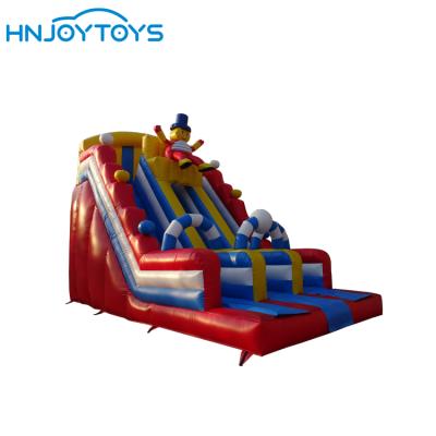 China Commercial PVC Bouncy Castle With Slide Explosion Bounce House Inflatable Combo Clown Slide For Amusement Park for sale