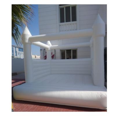 China Commercial professional outdoor/indoor play all white mini bounce house inflatables for toddler for sale