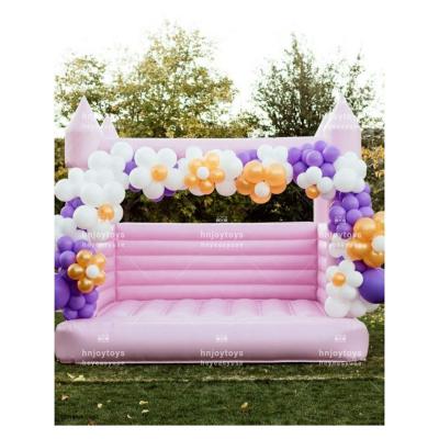 China Wedding Party White Commercial Luxury Toddler Room Adult Jumping Pastel White Bounce Castle Pink Bounce Room for sale