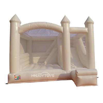 China Wedding Bounce House Bouncer Castle House Bounce House High Quality Inflatable Jumping White Slide for sale