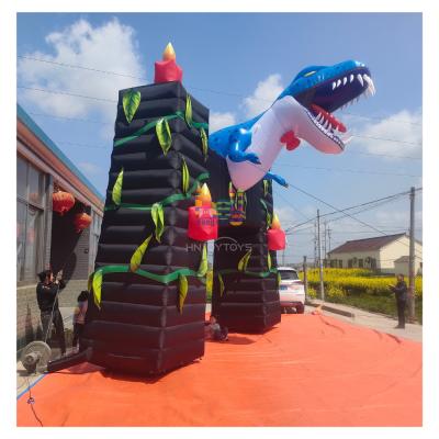 China T-Rex Inflatable Inflatable Dinosaur Arch Entrance Event Dinosaur Park Theme Dinosaur Animal Entrance Gate For Event for sale