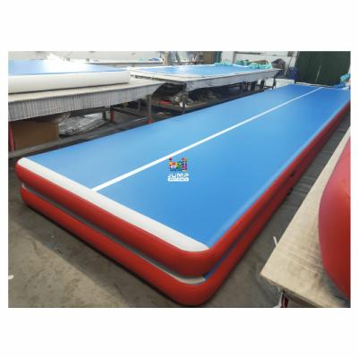 China inflatable air track for sale cheap tumble indoor gymnastics inflatable air track DWF 4m 5m 6m 8m 10m 12m for sale for sale