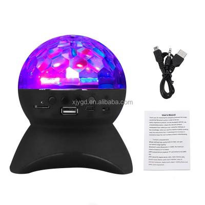 China Home Wireless Music Speaker Stage Light LED Disco Ball Lights USB Rechargeable Music Projector Night Lights For KTV Party Wedding for sale