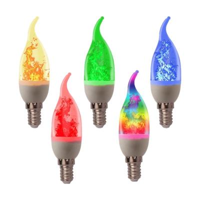 China Garden E14 E12 E27 Candle Flame Bulb LED Lamp Flame Effect Simulated Fire Bulbs Emulation Decor Creative Flickering Outdoor Party for sale