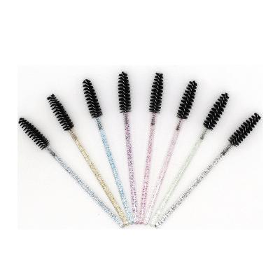 China 2019 Crystal Black Eyelash Magic Wands Mascara Brush Makeup Brush New Style 50pc/bag for sale