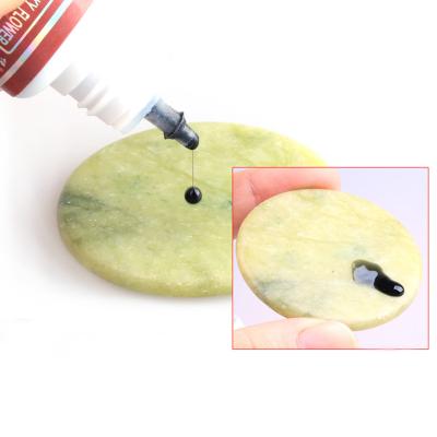 China Natural Jade Stone Eyelash Extension Holder Makeup Tool, Eyelash Glue Tray Jade Stone, Different False Eyelash Holder Jade Adhesive Stone for sale