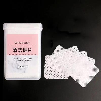 China Clean Glue Bottle 200 Pcs Grafted Eyelash Glue Cleaning Cotton Slices Wipes Universal for sale