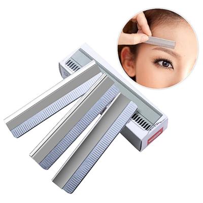 China Professional Sharp Stainless Steel Eyebrow Trimmer Replace Blade Razor Knife Face Hair Remover Razor Makeup Tools for sale