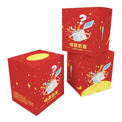 China Logo Printing Cute Square Children Custom Wholesale Recyclable Toys Colorful Cardboard Paper Boxes For Surprise Gift for sale