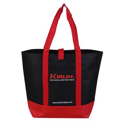 China Wholesale Nonwoven Handled Grocery Bag Logo Printed Custom Recycled Foldable Shopping Bags For Supermarket for sale