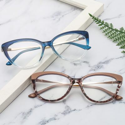 China 2022 New Fashion UV400 Anti Eye Glasses Anti Blocking Blue Lightweight TR90 Optical Glasses Glasses Frames for sale