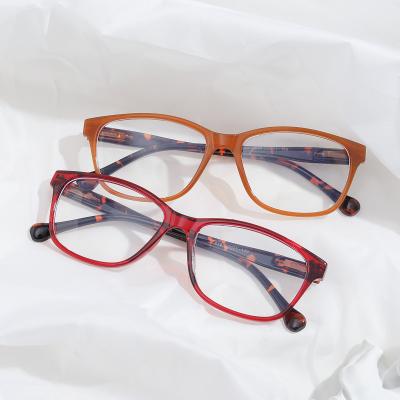 China Fashionable Hot Selling Square Color Eyewear Acetate Hinge Small Frame Unisex Elastic Simple Color Blue Light Flat Mirror for sale