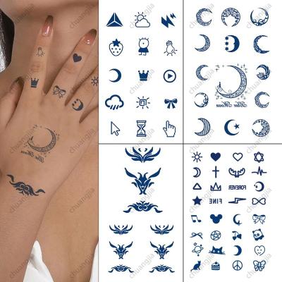 China Temporary Eco Friendly Skin Safe Fake Tattoo Stickers Water Transfer Temporary Custom Semi Permanent Tattoo for sale