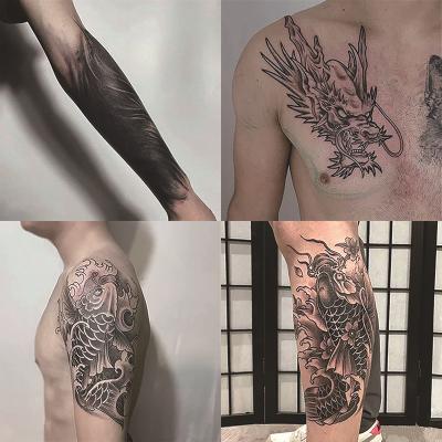 China Temporary Eco Friendly Men Women Body Art Non-toxic Semi Permanent Tattoos Waterproof Long lasting Temporary Sleeve Tattoo Sticker for sale