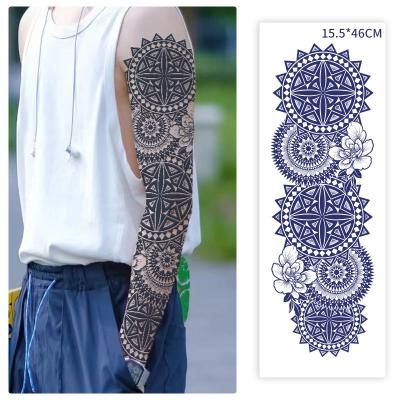 China Temporary Plant-Based last 15 days body art sexy full arm flower arm oriental cherry leg man temporary semi permanent ink tattoo for sale