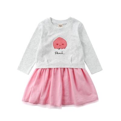 China Wholesale Custom Cotton 2pcs Long Sleeve Anti-Wrinkle Blouse Kids Clothing Girls' Dresses for sale