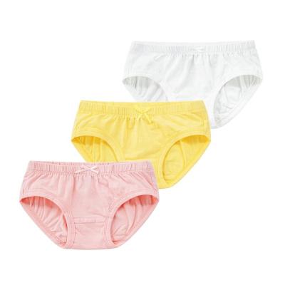 China Factory Wholesale Custom Organic Cotton Babies Breathable Breathable Underwear With Bow for sale