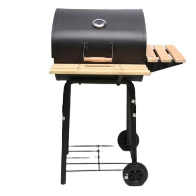 China New Design Easily Assembled Charcoal Cart BBQ Grills Heavy Duty BBQ Grill Size Adjustable BBQ Grills and Smoker with Cart for sale