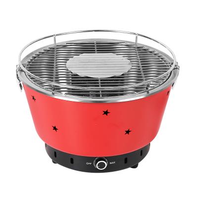 China Easily Assembled Indoor/Outdoor Electric BBQ Grill Round Pot Portable Home Grill Electric Hot BBQ and BBQ Grill for sale