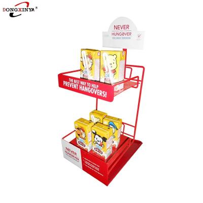 China Supermarket Grocery Metal Thick Wire Shelf Promotional Rack Display Shelf for sale