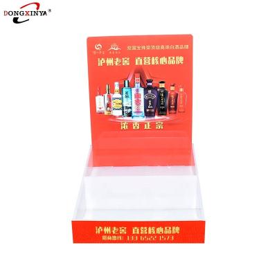 China Single Sided Beer Acrylic Display Board StandWine And Liquor Merchandise Promotion Rack for sale