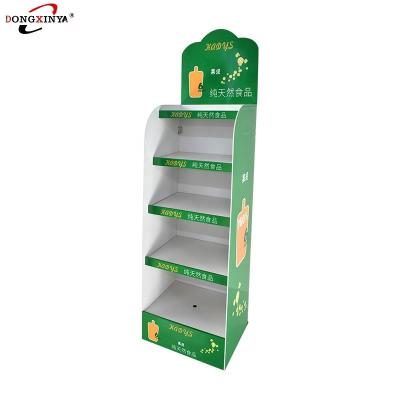 China Customized Wooden Single Sided High Quality Retail Beer/Wine/Water/Bottle Stand POP Floor Display Stand Display Rack for sale