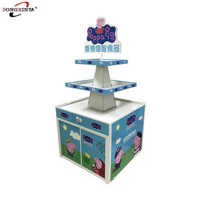 China Supermarket Supermarket Advertising POP Display Rack Retail Candy Store Floor Stand Rack Chocolate Display Stand for sale