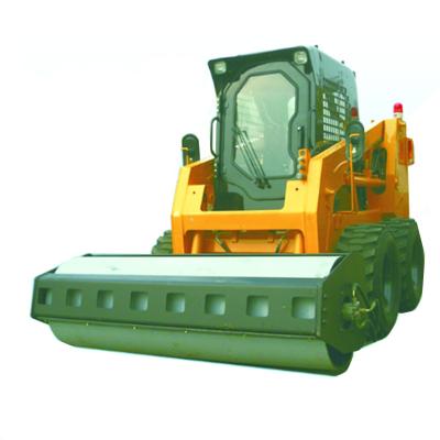 China Hotels 60 HP Mini Skid Steer Loader 700 Kg Mini Skid Steer Loader With Road Roller for sale