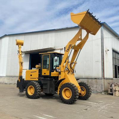 China Garment Shop TAVOL YN886 Articulated Mini Excavator 2.5 Ton Flat Wheel Hydraulic Backhoe Wholesaler Free Aftermarket All Wheel Loader for sale