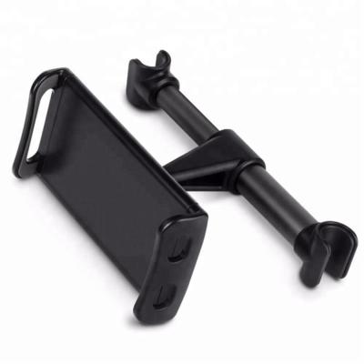 China ABS+Silicone+Aluminum Alloy Car Phone Holder Tablet Holder Mount Support Car Headrest Extendable Rotatable Bracket for sale