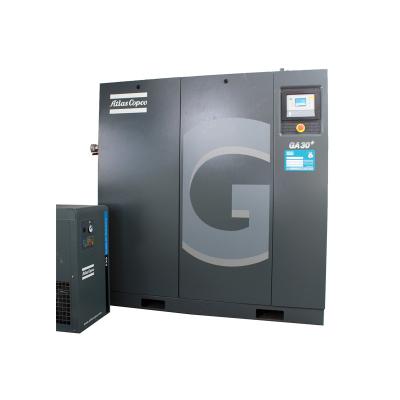 China Atlas Copco GA30 VSD+ 30kw Power Lubricated Oil Injected Rotary Screw Compressors for sale