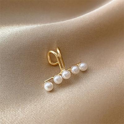 China FASHIONABLE Fashionable Korean Exquisite Pearl Earrings Cut Earring Row Bohemian Pearl Wedding Earrings Jewelry for sale