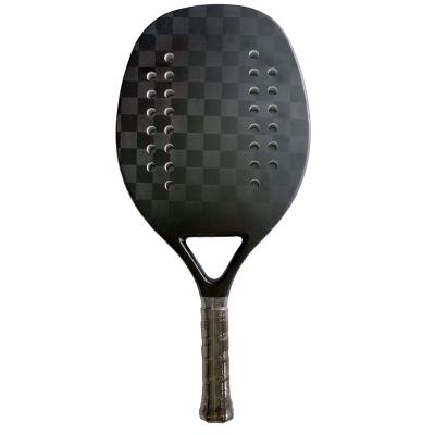 China Outdoor Game Beach Tennis Racket Ready To Shipping Carbon Fiber Beach Tennis Racket Padel Paddle Racket Custom for sale