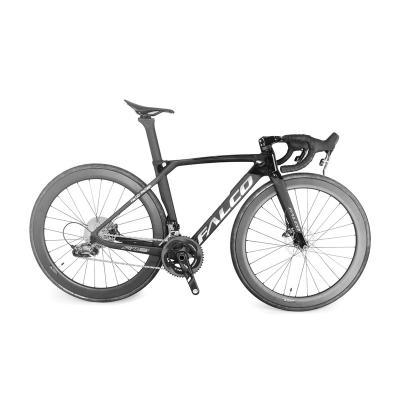 China 2022 new carbon fiber disc road bike, full Inner-cable carbon complete bicycle, 700C road bicycle disc brake for sale