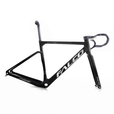 China Road Bikes 2022 New Flat Mount Gravel Bike Frame , Super Lightweight T1000 Full Carbon Bicycle Frame 700*47C Cyclocross Frame for sale